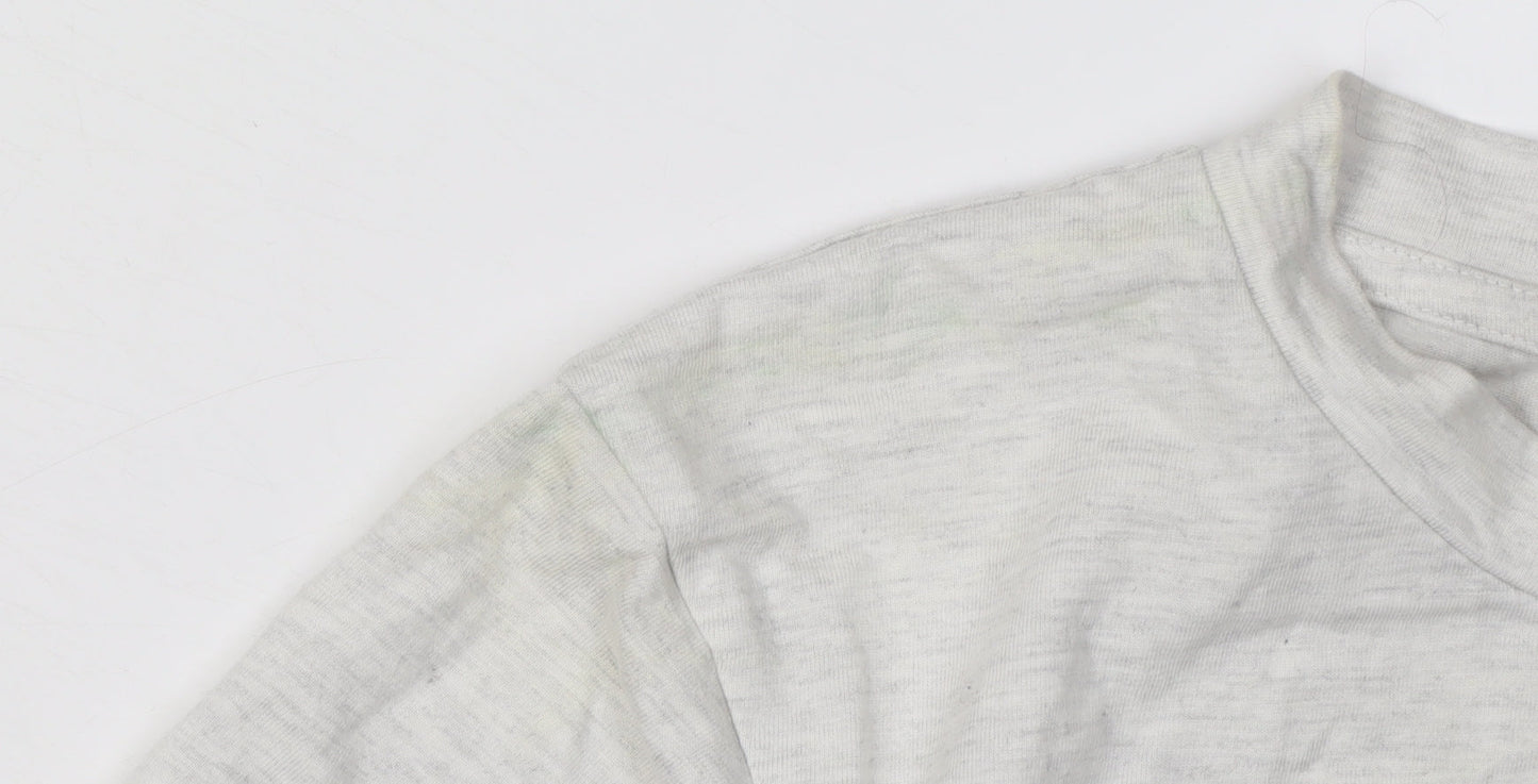 ellesse Women's White T-Shirt, Size 6, Crew Neck