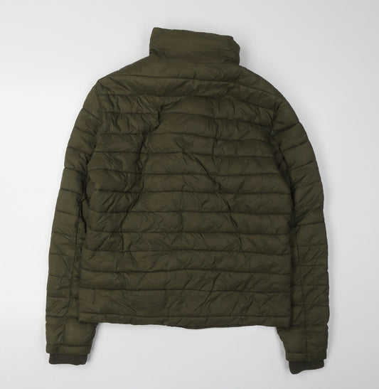 Superdry Women's Green Puffer Jacket Size S