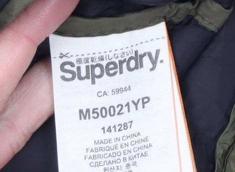 Superdry Women's Green Puffer Jacket Size S