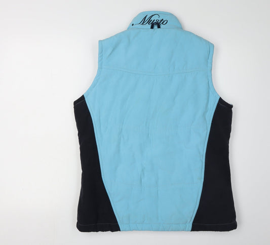 Musto Women's Blue Waistcoat Size 14 with Zipped Pockets
