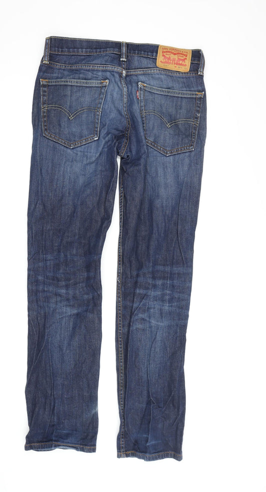 Levi's Men's Blue Straight Jeans Size 30 Regular Fit