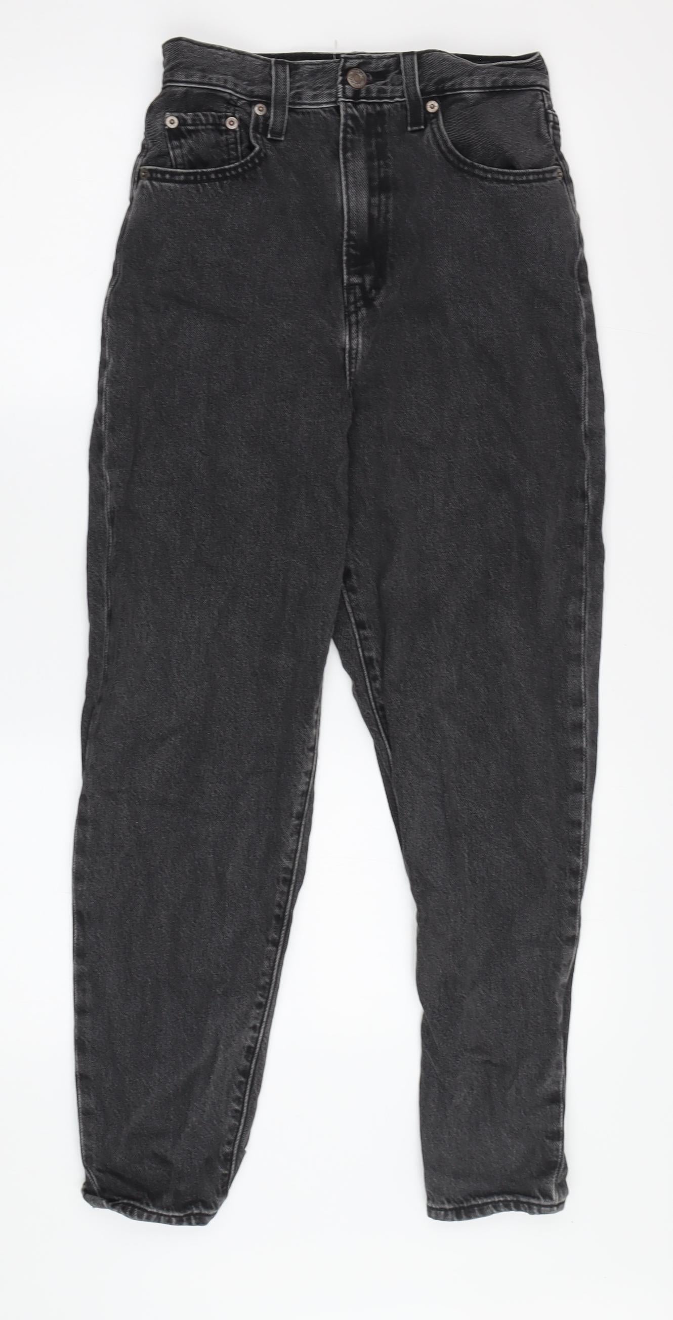 Levi's Women's Black High-Rise Tapered Jeans Size 4