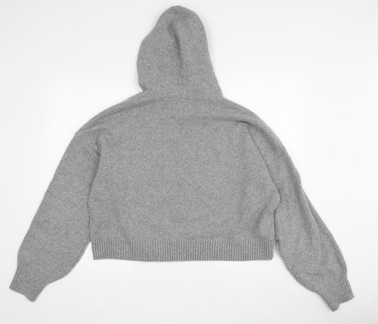Hollister Women’s Grey Hoodie Jumper, Size S, Casual Chic