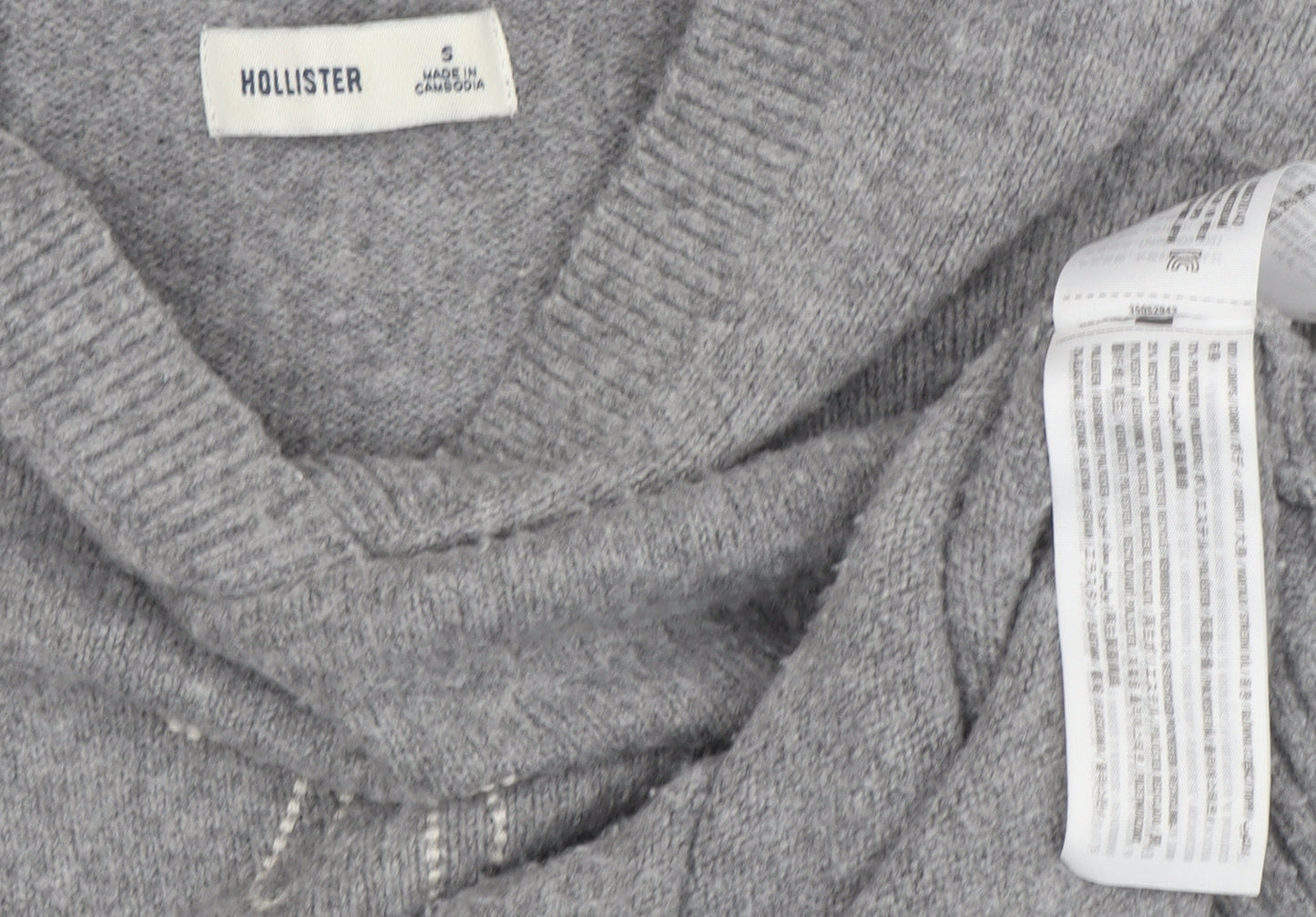 Hollister Women’s Grey Hoodie Jumper, Size S, Casual Chic
