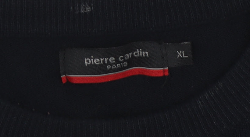Pierre Cardin Men's Black XL Knit Pullover Jumper