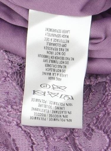 Eastex Women’s Purple Lace Blouse, Size 10