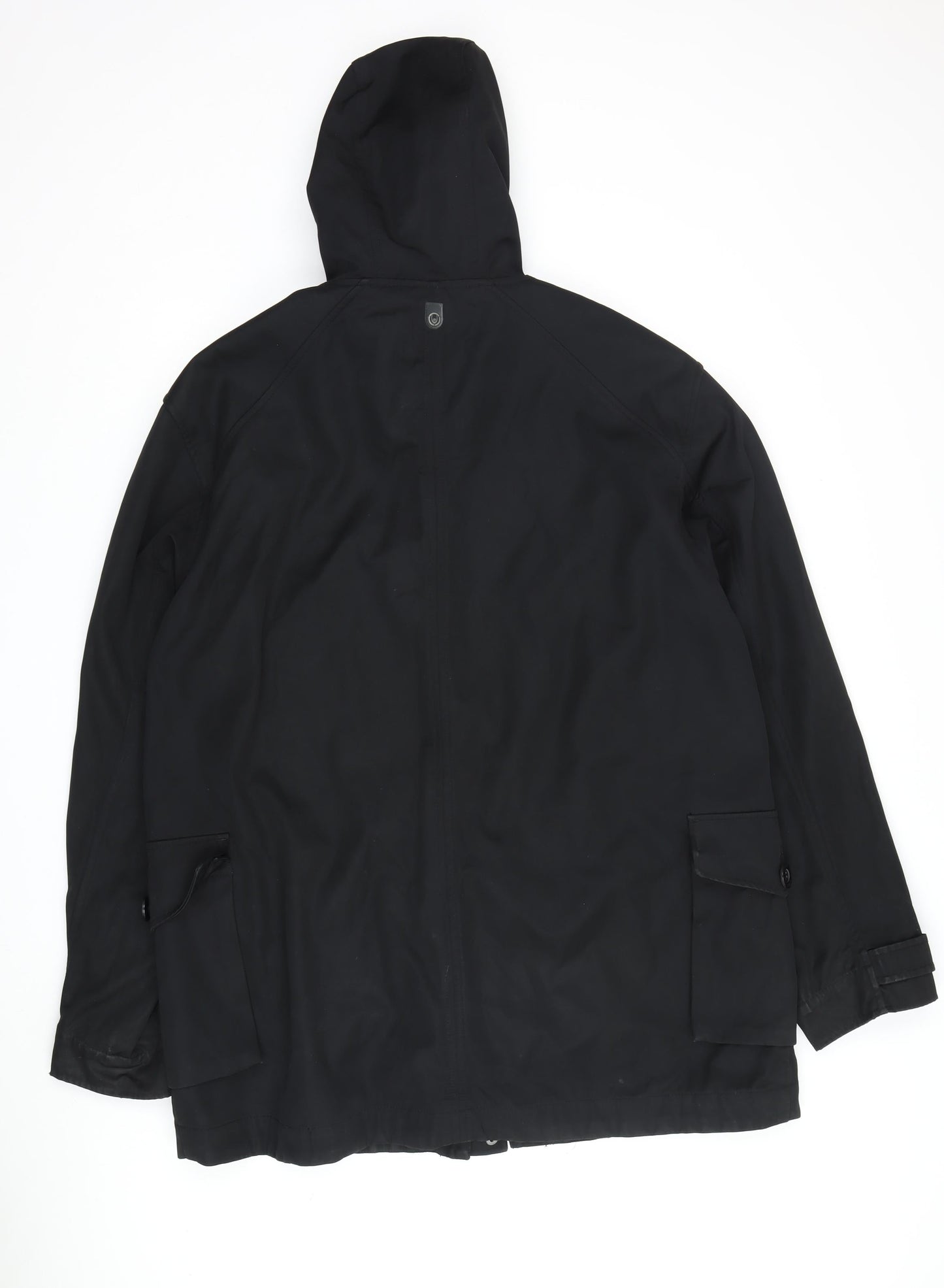 Duck and Cover Men's Black Hooded Parka Jacket XL