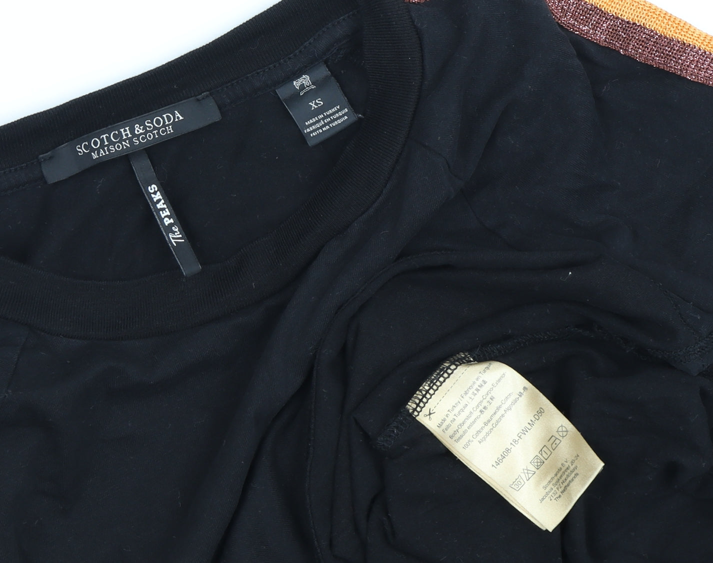 Scotch & Soda Women's Black Jersey T-Shirt XS