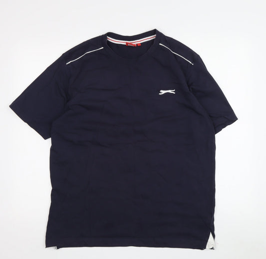 Slazenger Men's Black L T-Shirt with Logo
