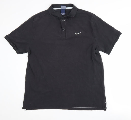 Nike Men's Black Polo Shirt XL Short Sleeve