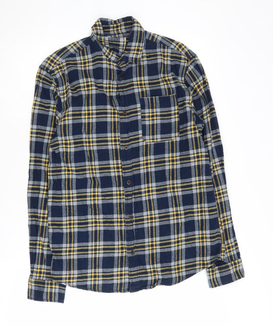 Jack & Jones Men's Blue Plaid Casual Shirt S