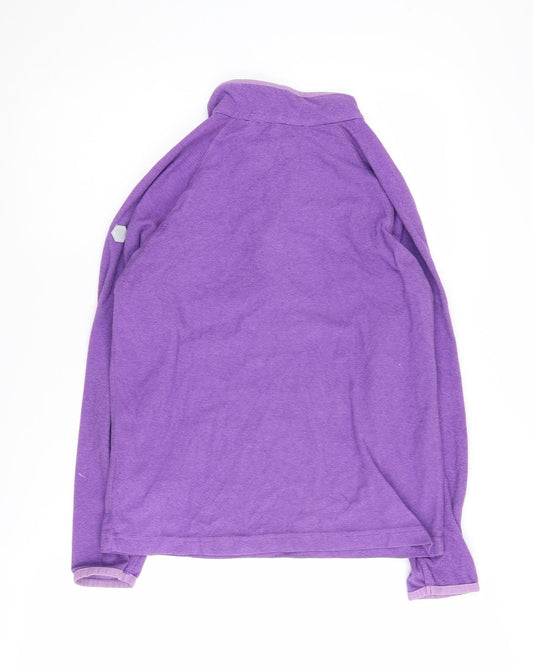 Regatta Girls Purple Half-Zip Sweatshirt 14 Years