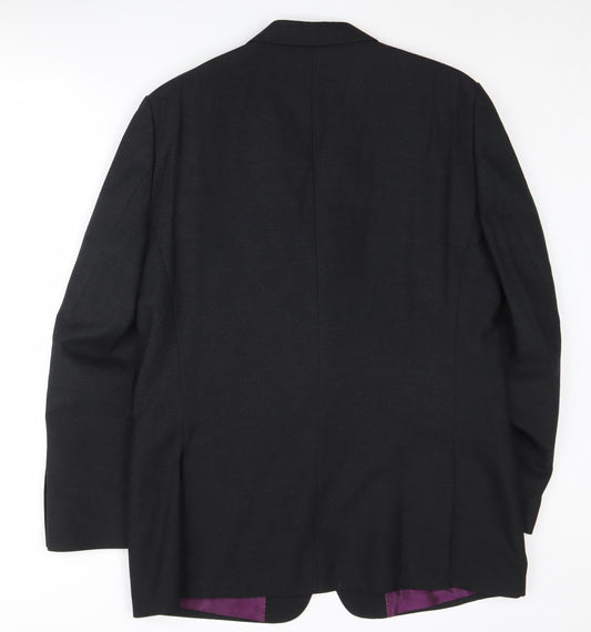 Boden Men's Black Blazer Jacket 42 Regular Wool