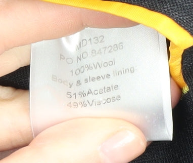 Boden Men's Black Blazer Jacket 42 Regular Wool