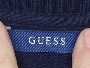 Additional view of Guess boys’ blue varsity jacket, size 12, spring autumn