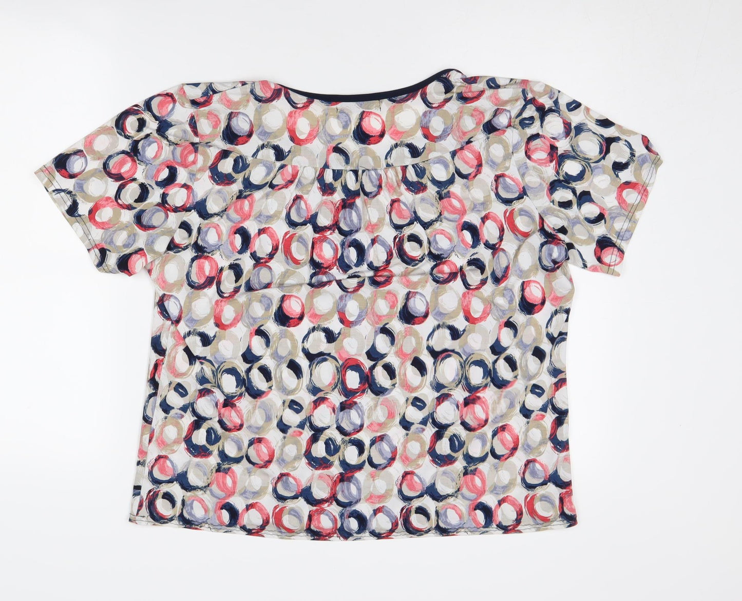 Bassini Women's Multicoloured Geometric T-Shirt Size 18