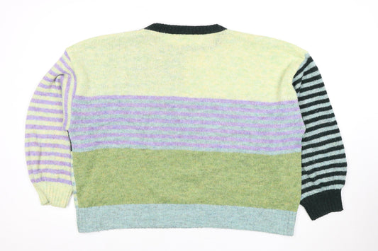White Stuff Women's Multicoloured Pullover Jumper Size 18