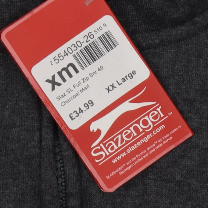 Slazenger Men's Grey Full Zip Sweatshirt XL