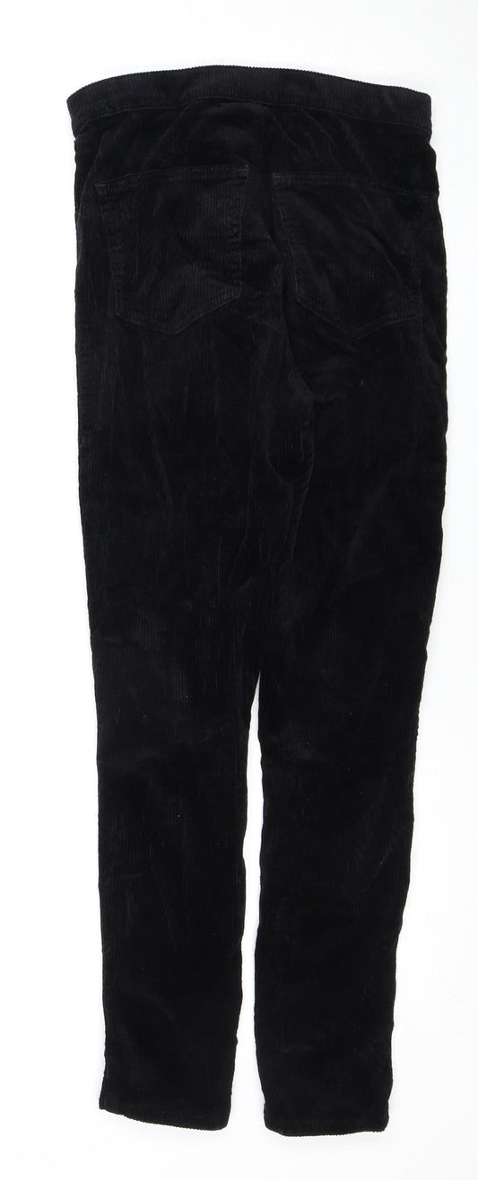 Topshop Women's Black High-Rise Skinny Trousers Size 10