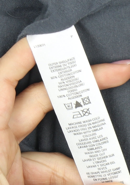 Brand and care label for French Connection Women's Grey Sleeveless Dress, size 6