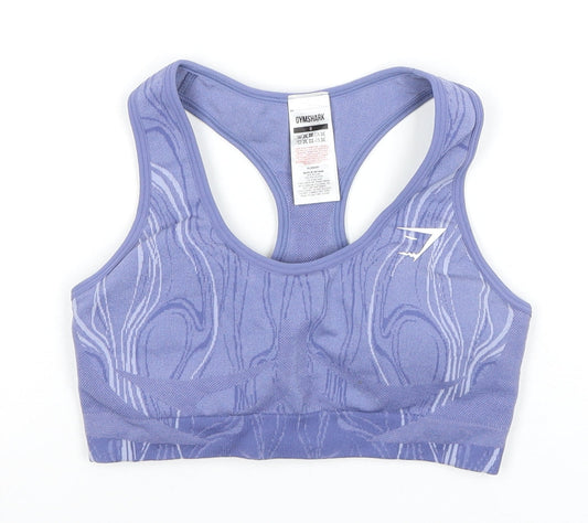 Gymshark Women's Purple Racerback Gym Top S