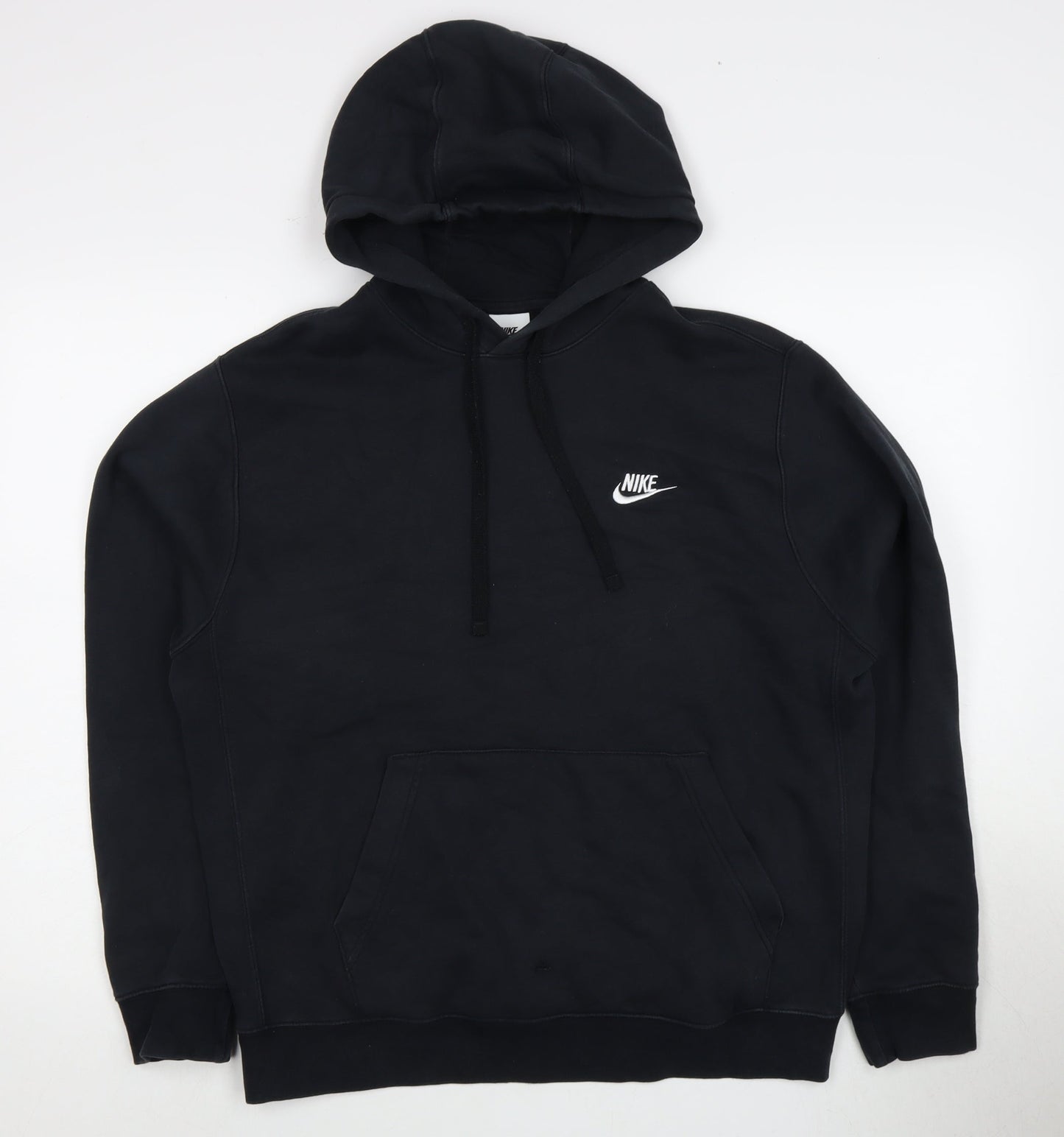 Nike Men's Black Hoodie - Size M, Pullover, Logo