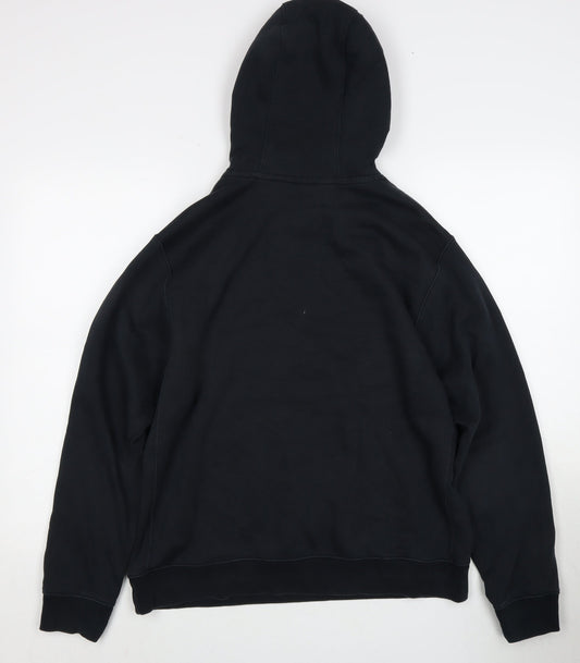Nike Men's Black Hoodie - Size M, Pullover, Logo