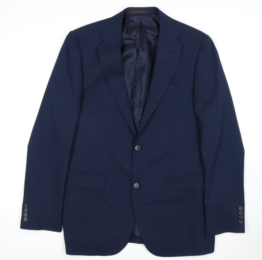 Jeff Banks Men's Blue Blazer, Size 42L, Business