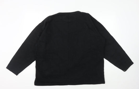 Trespass Men's Black Crew Neck Sweatshirt Large
