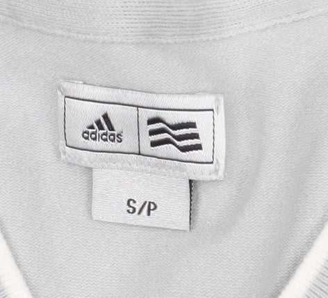 Adidas Women's Grey V-Neck Pullover Jumper Size S