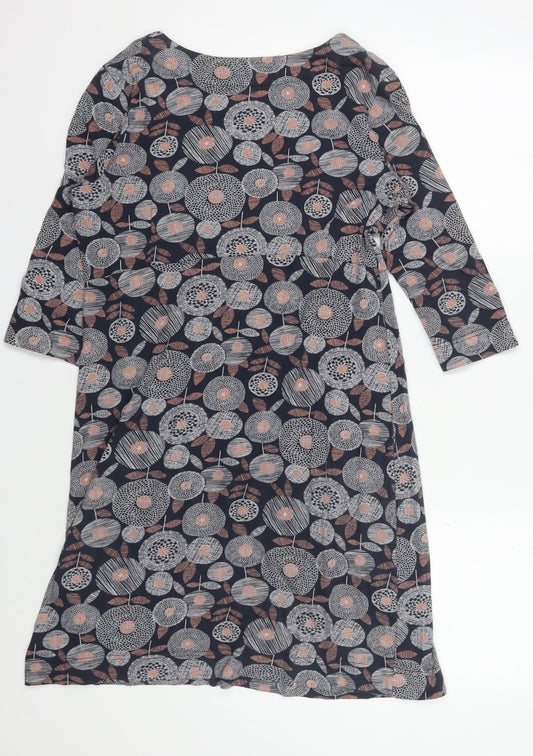 Weird Fish Women's Multicoloured Floral Dress, Size 12