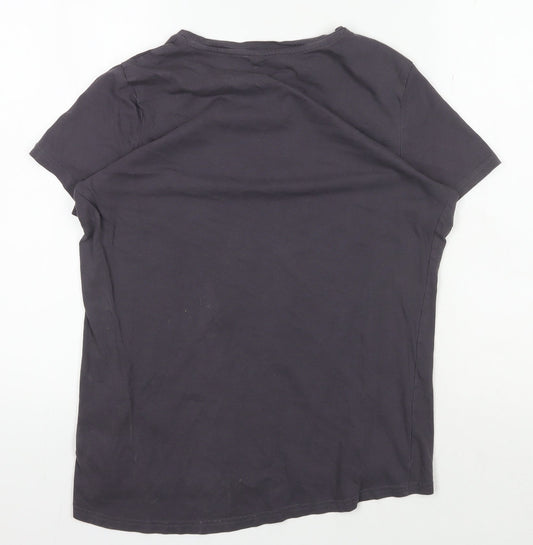 Puma Women's Black Crew Neck T-Shirt, Size 14