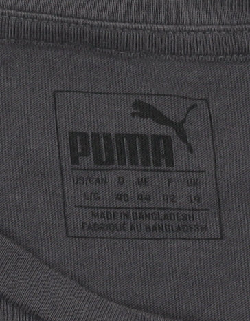 Puma Women's Black Crew Neck T-Shirt, Size 14