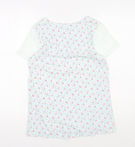 Womens UK Size 10 Laura Ashley Multicoloured 100% Cotton T-Shirt