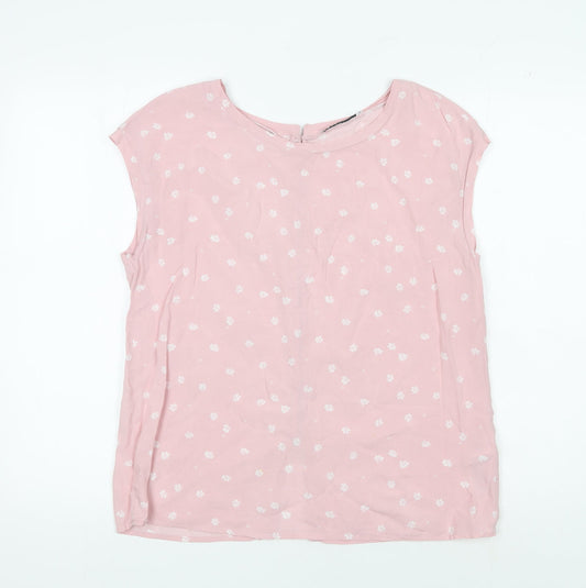 Abercrombie & Fitch Women's Pink Floral Blouse - M
