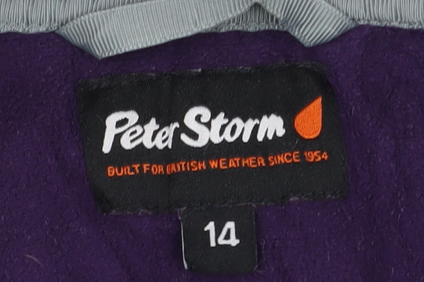 Peter Storm Women's Purple 1/4 Zip Pullover, Size 14