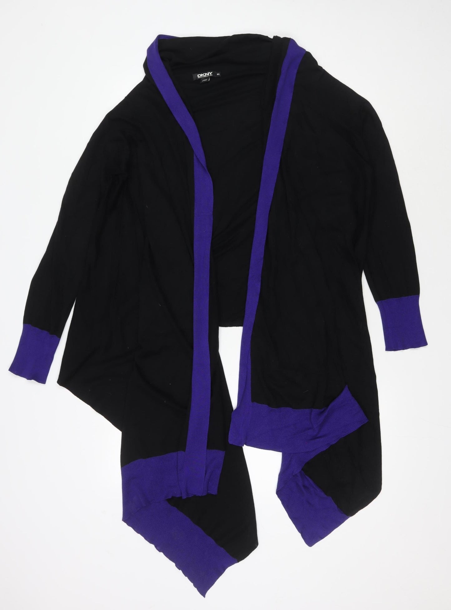 DKNY Women's Black Cardigan M/L Long Sleeve Knit