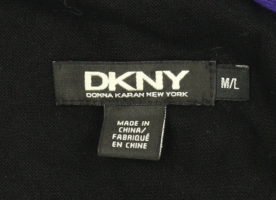 DKNY Women's Black Cardigan M/L Long Sleeve Knit
