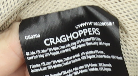 Craghoppers Women's Blue Hooded Parka Jacket Size 16