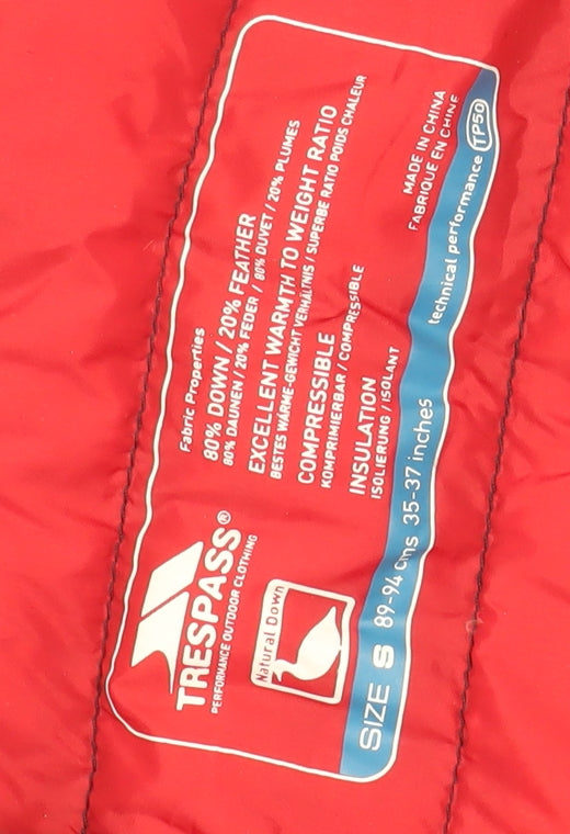 Trespass Men's Blue Puffer Jacket S Hooded Insulated