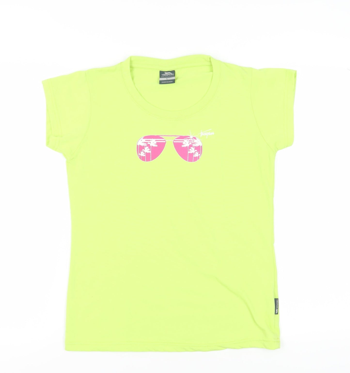 Trespass Unisex Green T-Shirt L Summer Beach