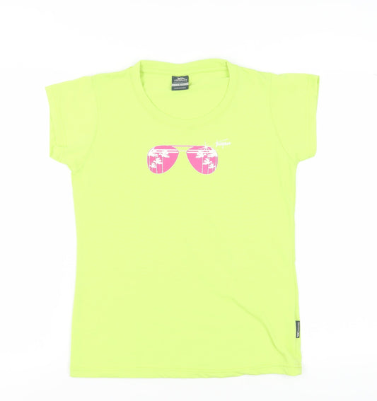 Trespass Unisex Green T-Shirt L Summer Beach