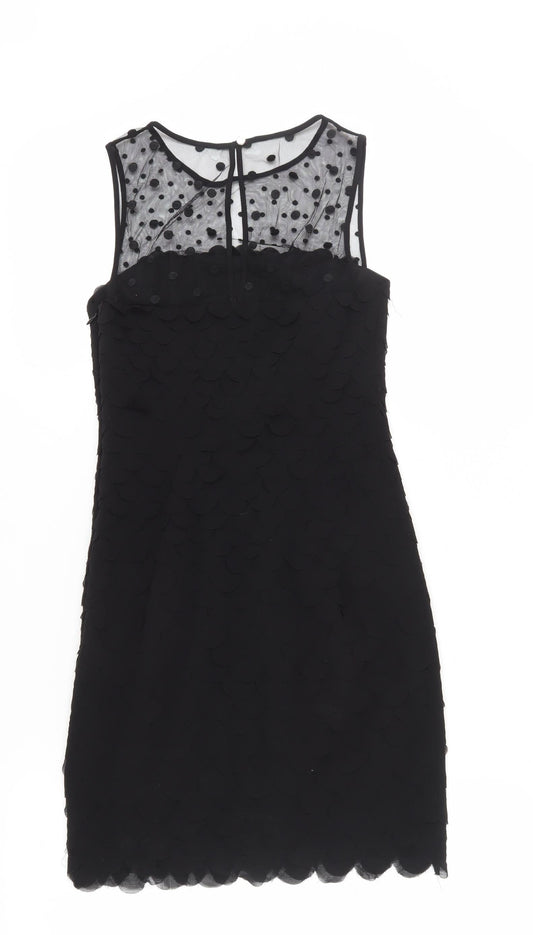 Karen Millen Women's Black Bodycon Dress Size 6