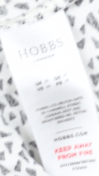 Hobbs Women's White Wrap Blouse M