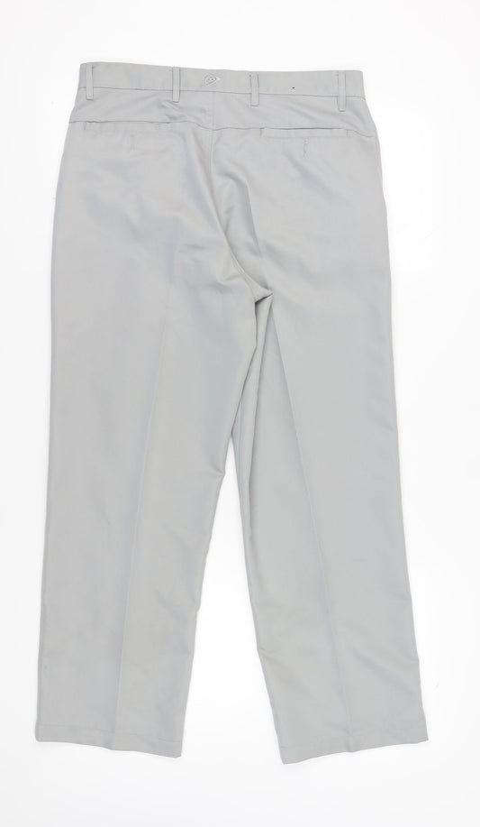Dunlop Men's Grey Regular Fit Trousers 34W S