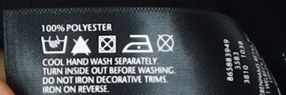 Brand and care label for Principles by Ben de Lisi Black Sequin Shift Dress 12