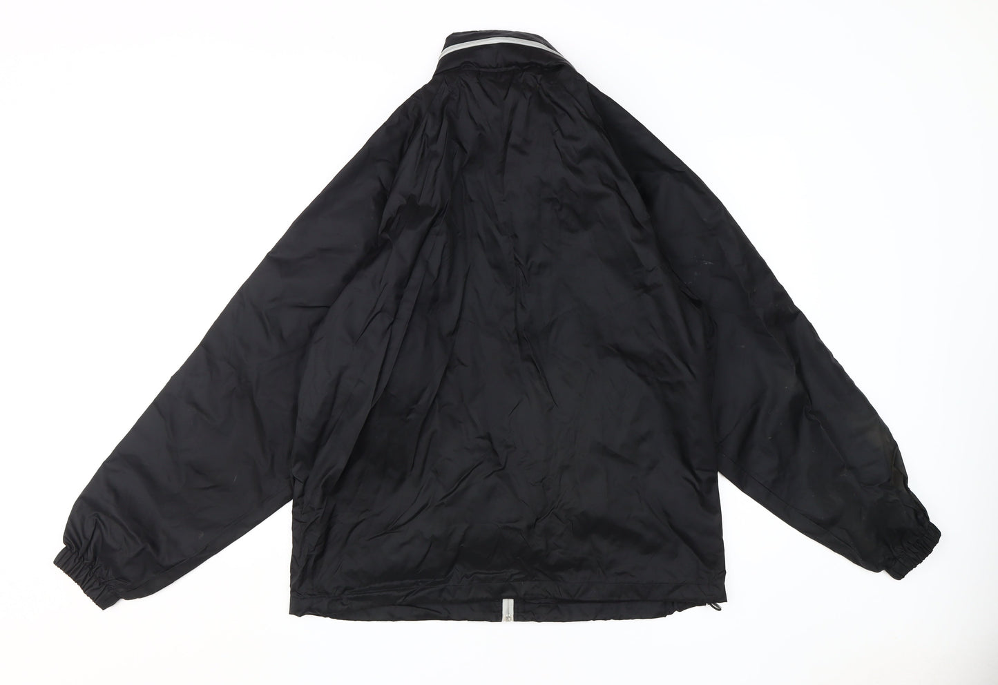 Fila Men's Black Windbreaker Jacket, Size S, Casual Style