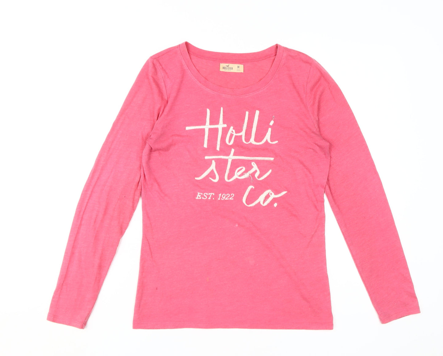 Hollister Women's Pink Long Sleeve T-Shirt, Medium