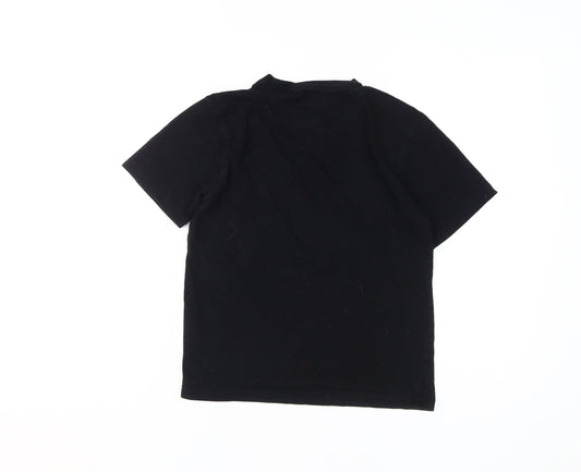 McKenzie Boys Black T-Shirt, Size M, Casual Graphic Logo
