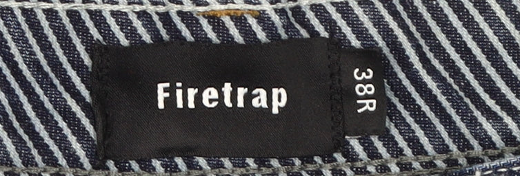 Firetrap Men's Blue Straight Jeans Size 38 Regular Fit